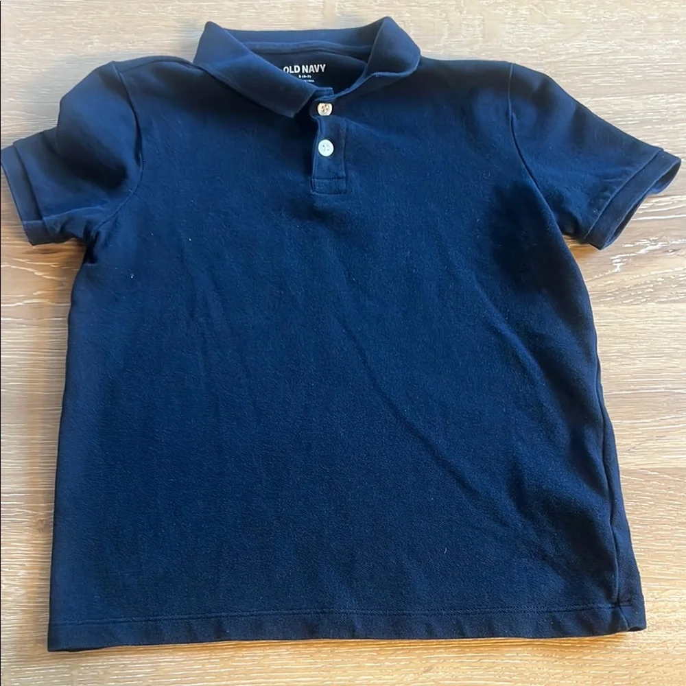 (2) Old Navy Black and White Polo Shirts Versatile Style